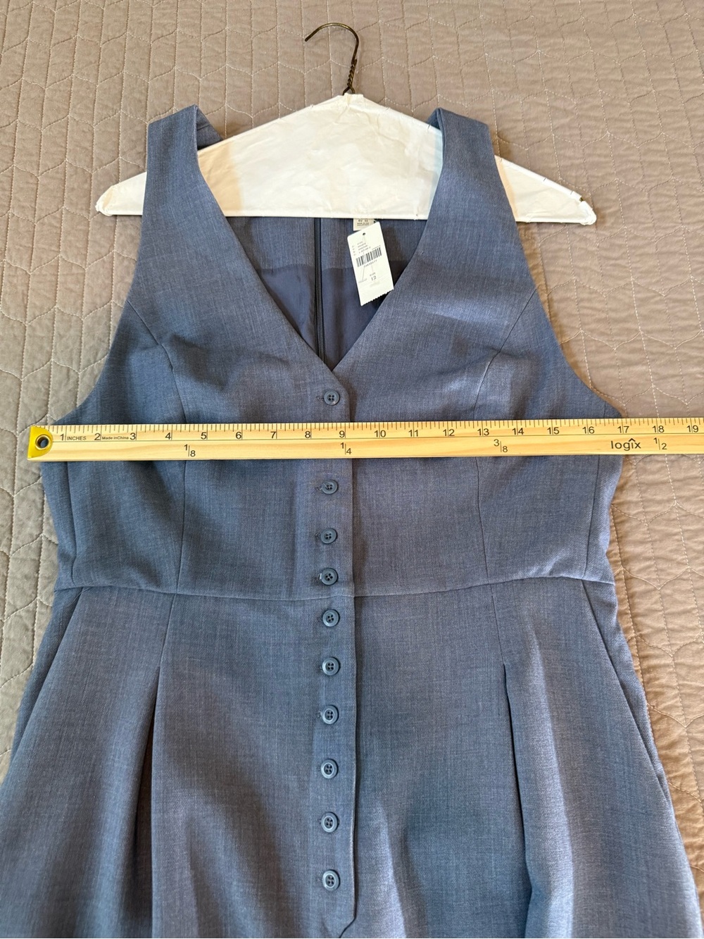 NWT Anthropologie’s Maeve Halter Button-Front Romper - Picture 9 of 12